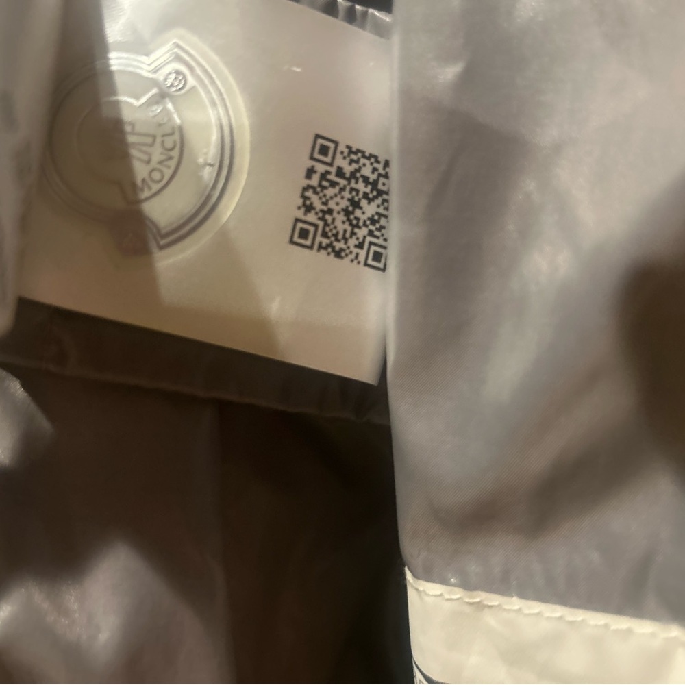 Moncler Shiny Gray Puffer Coat - Picture 5 of 7